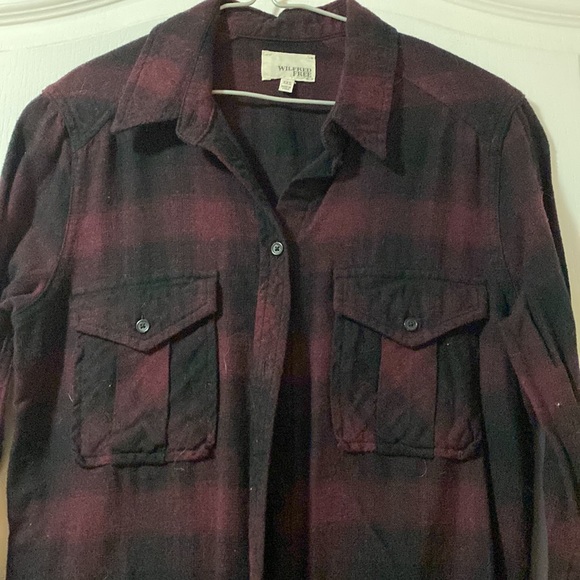 Wilfred free plaid long button up - Picture 2 of 4
